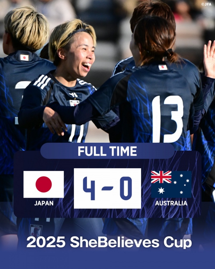  熱身賽日本女足4-0澳大利亞女足，田中美南2射1傳&長谷川唯任隊(duì)長