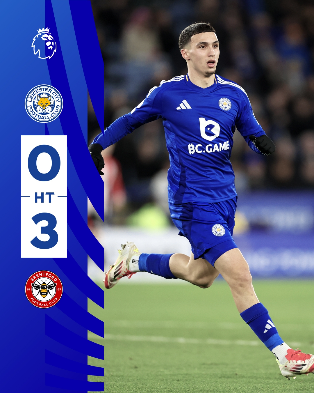  半場(chǎng)0-3！萊斯特若不進(jìn)球輸球，將主場(chǎng)6連敗0進(jìn)球創(chuàng)歷史最糟戰(zhàn)績(jī)
