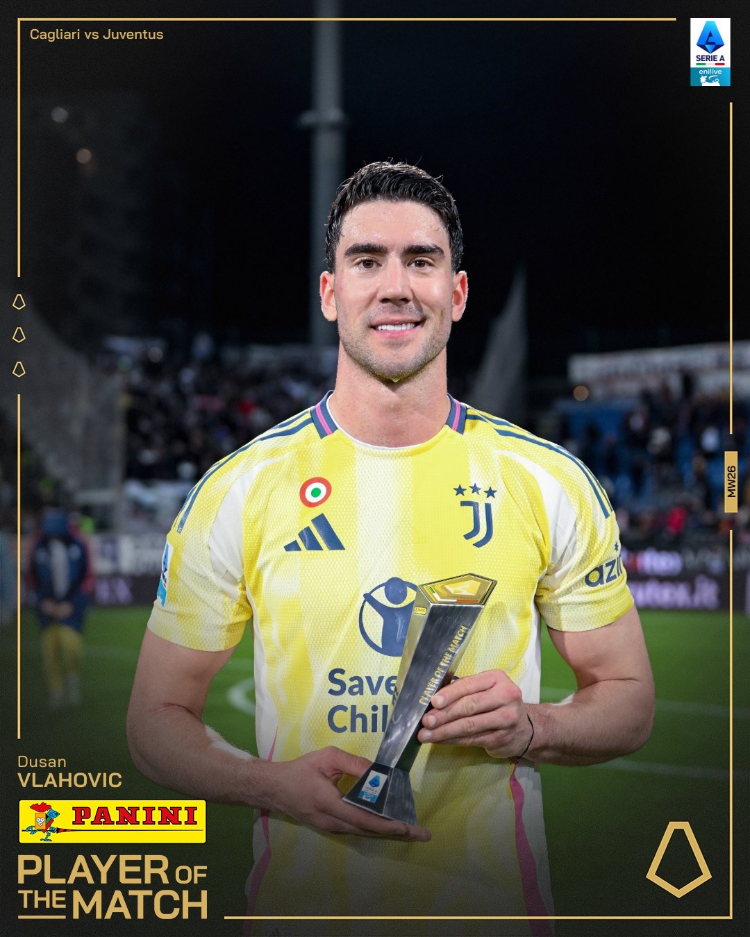 打進致勝進球！弗拉霍維奇當選尤文1-0卡利亞里全場最佳球員