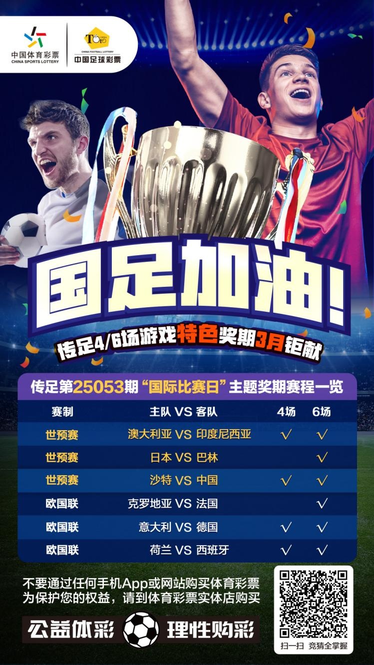  國足加油！傳足特色獎期第25053期聚焦國際比賽日