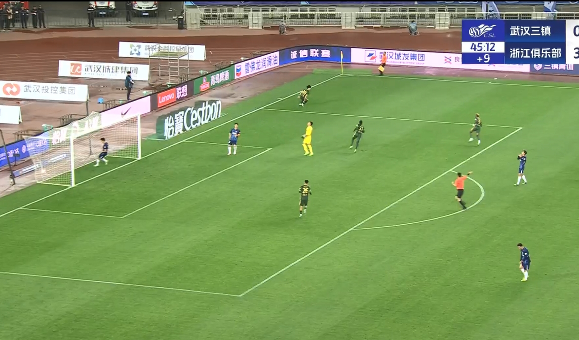  18歲王鈺棟中超處子球！三鎮(zhèn)后防白給，浙江半場4-0領先