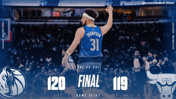  險勝公牛！獨(dú)行俠官方曬贏球海報 克萊成為封面人物
